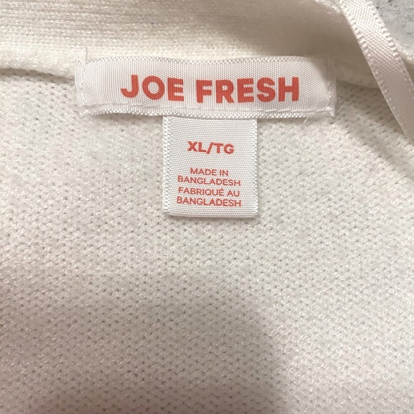 🤍JOE FRESH 🤍Cream Oversized sleeve cardigan and n XL with jewel buttons. - Picture 9 of 12